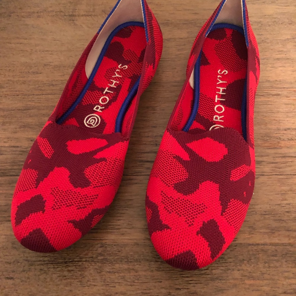 Rothy’s Red Camo Loafer